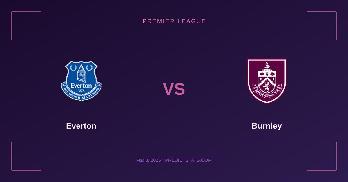 Everton vs Burnley: Kluczowe starcie o punkty w Premier League