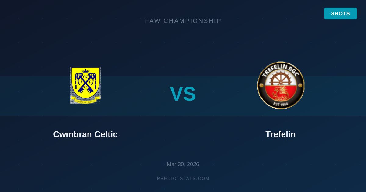Cwmbran Celtic kontra Trefelin: Starcie zdominowane przez liczby