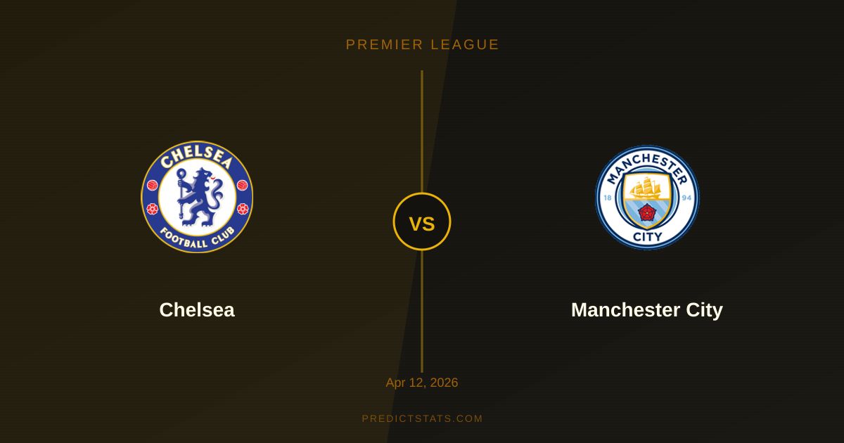 Chelsea vs Man City: Tactical Battle in Numbers