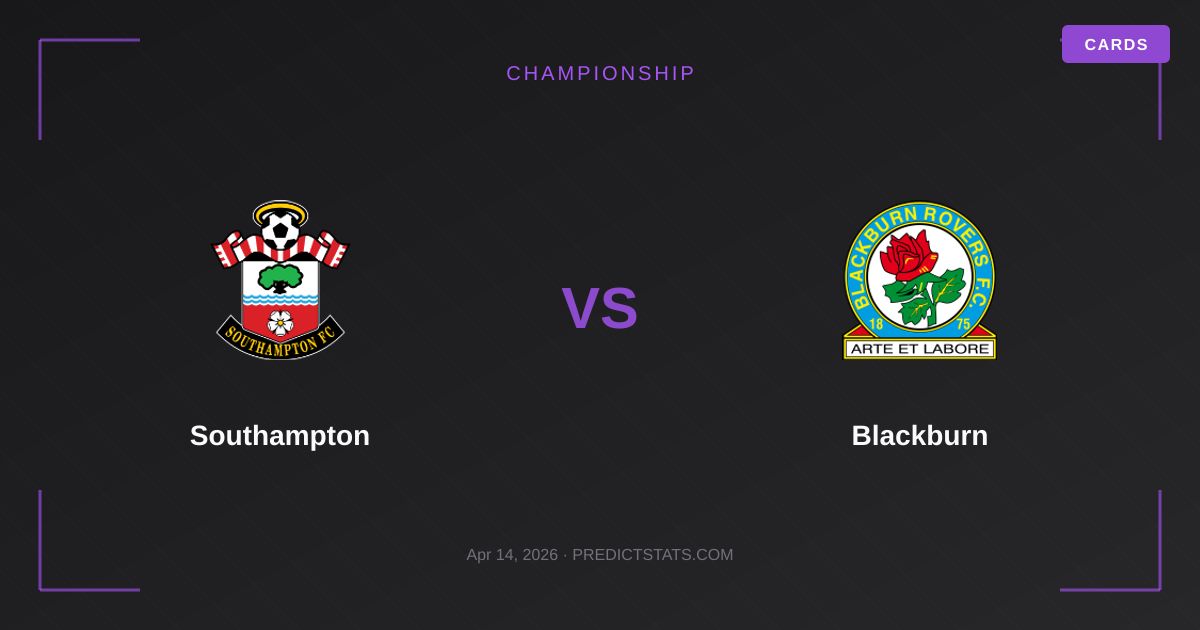 Southampton vs Blackburn: Promotion Hopes vs Relegation Woes