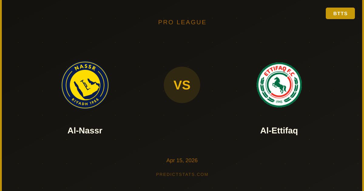 Al-Nassr vs Al-Ettifaq: Top vs Mid-table with Hidden Value