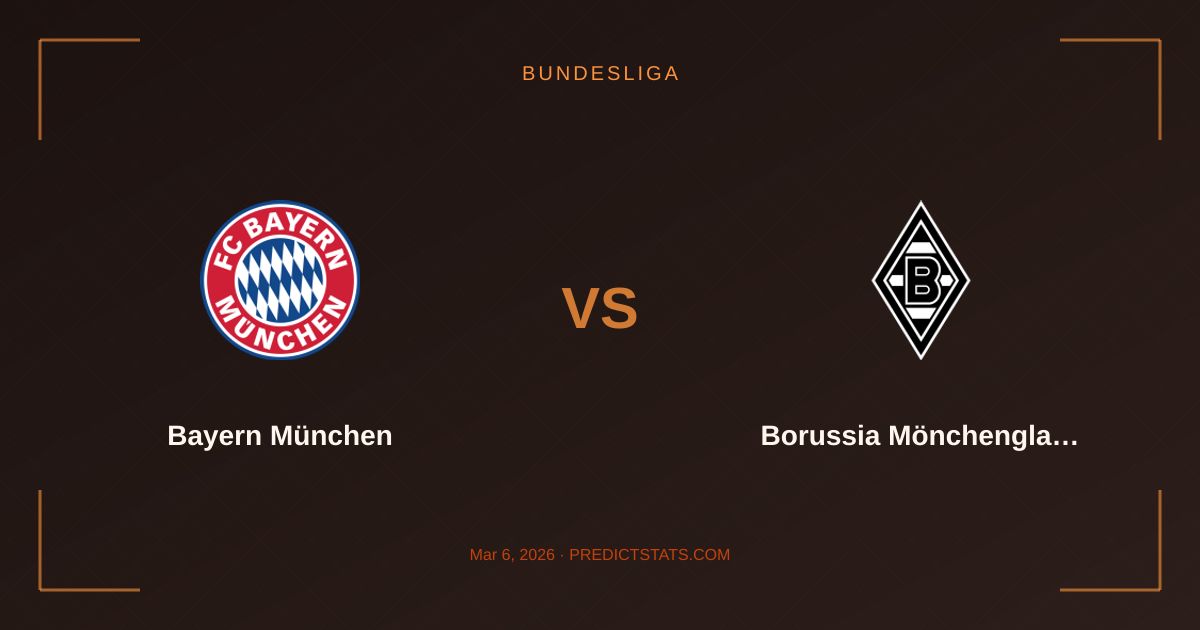 Bayern vs Mönchengladbach: A Tactical Breakdown by the Numbers
