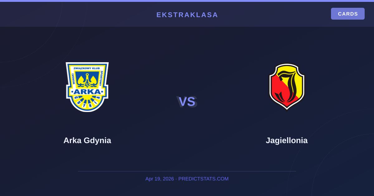 Arka Gdynia vs Jagiellonia: Momentum and Form Analysis
