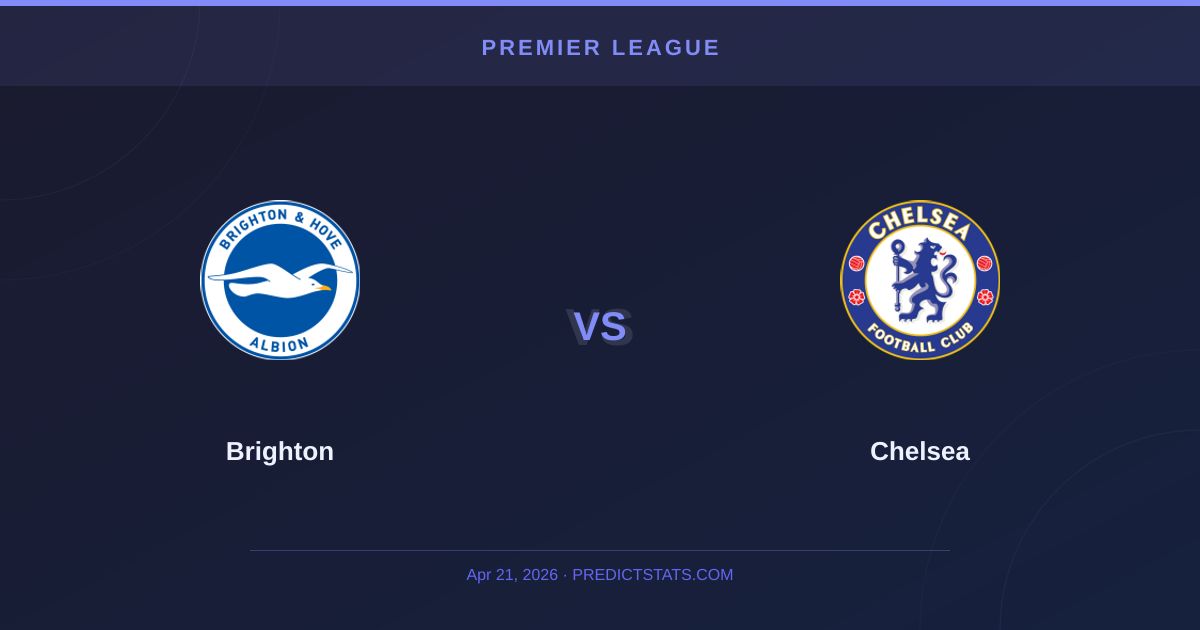 Brighton vs Chelsea: Form and Injuries Shake Up Premier Clash