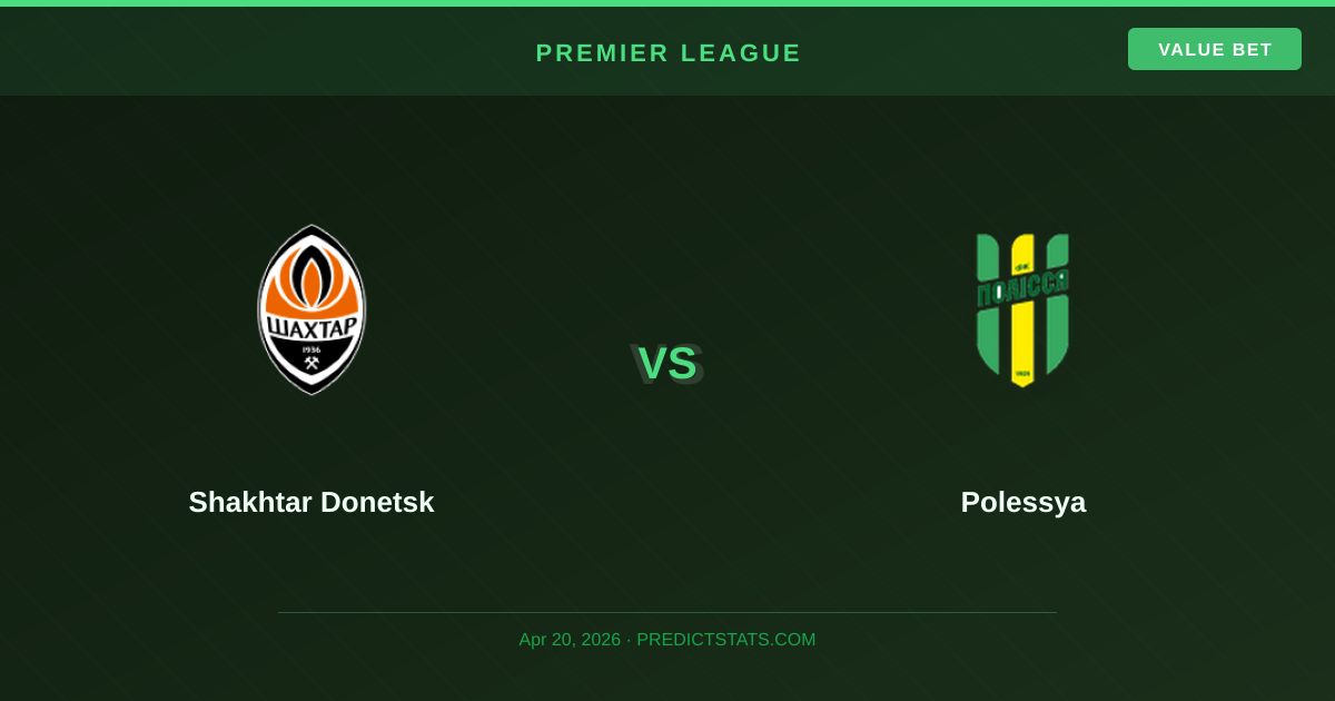 Shakhtar vs Polessya: Form Battle Shapes Crucial Clash