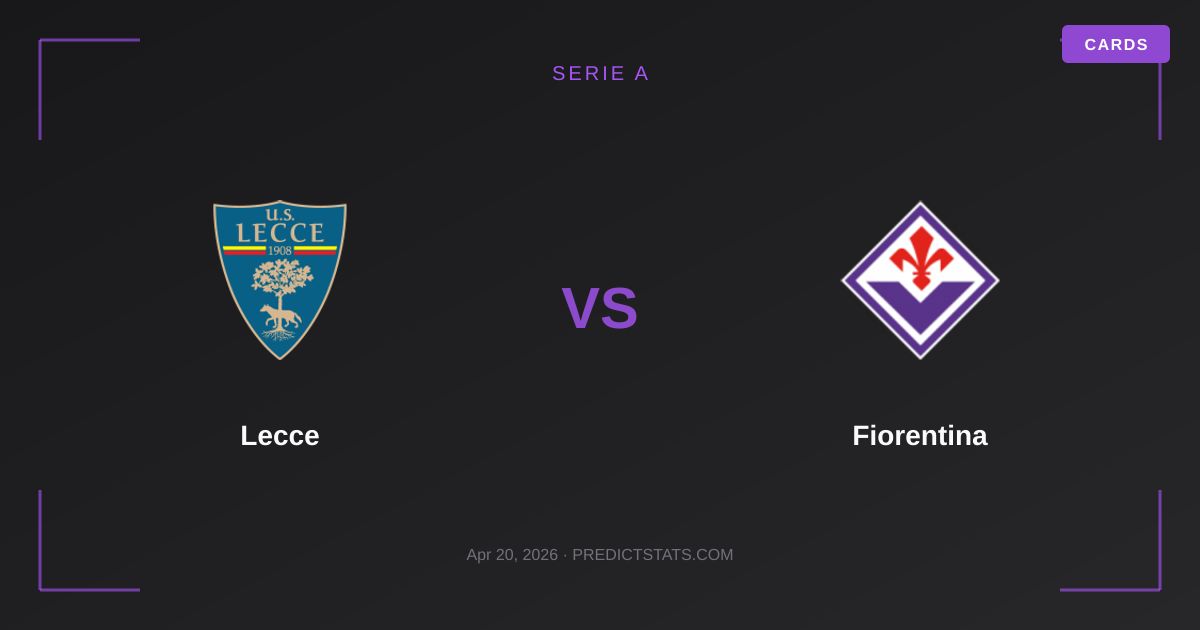 Lecce vs Fiorentina: Can the Struggling Hosts Break Their Losing Streak?