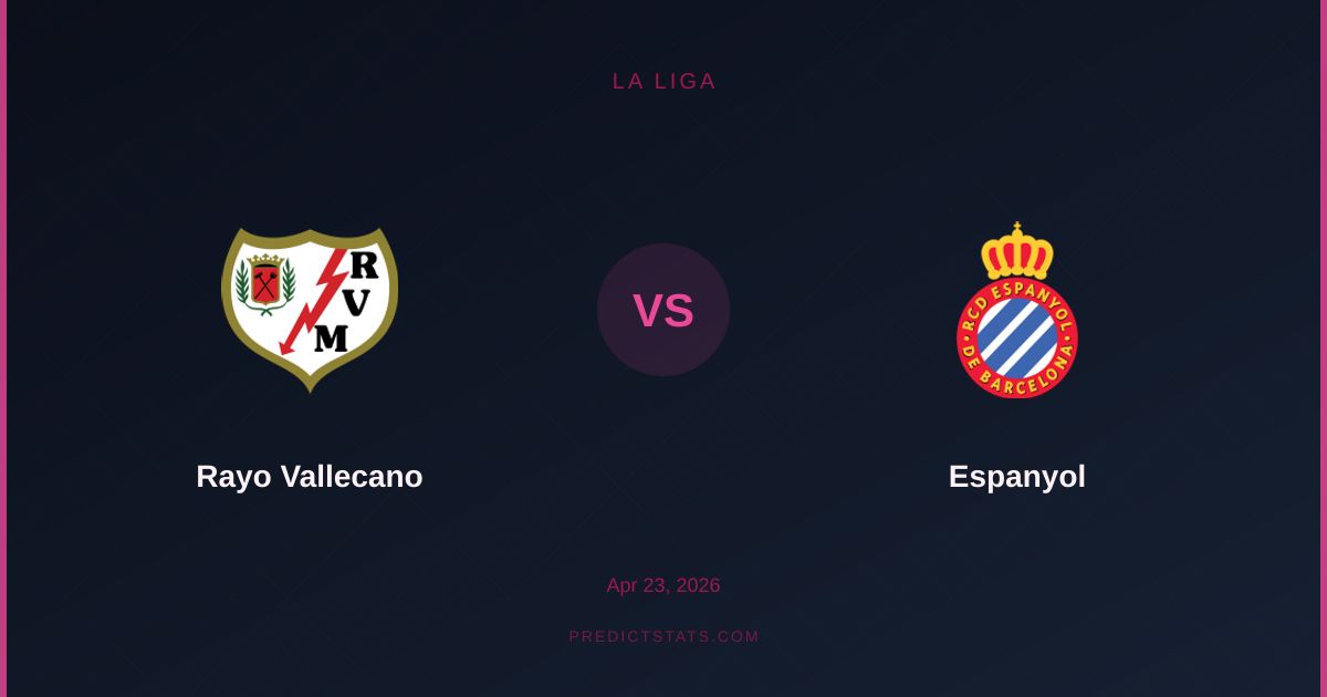 Rayo Vallecano vs Espanyol: The Numbers Behind a Tight La Liga Battle