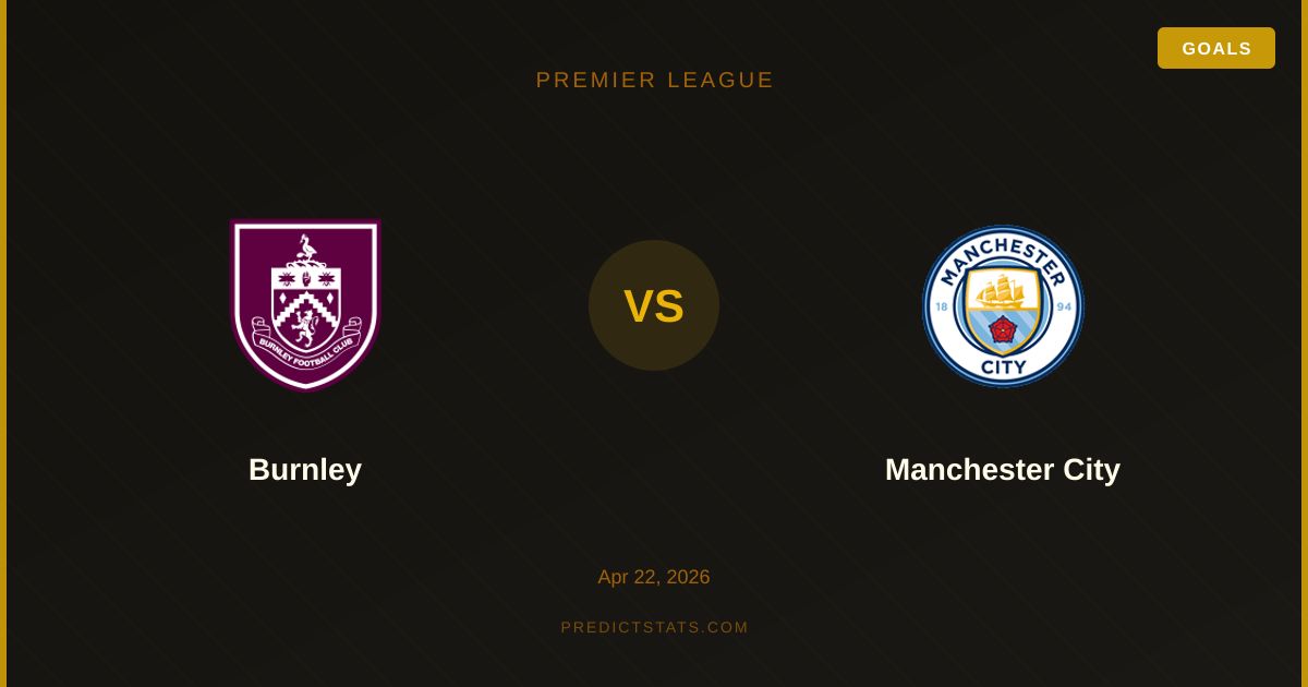 Burnley vs Man City: Can Turf Moor Hold Back the Champions?