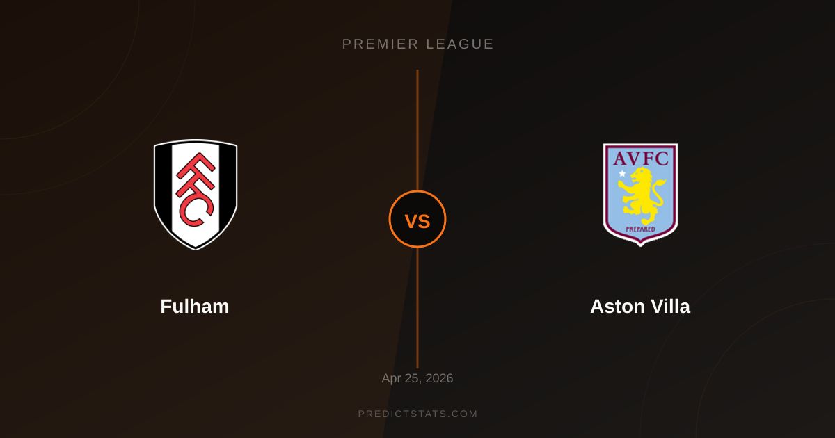 Fulham vs Aston Villa: Statystyczne starcie na Craven Cottage