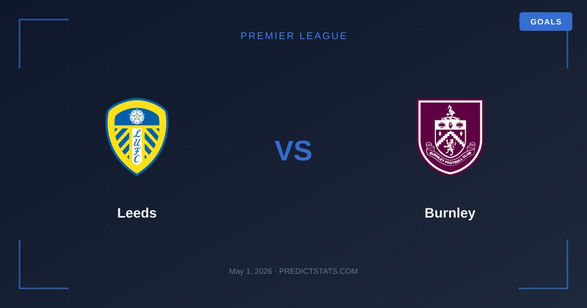 Leeds vs Burnley: Statistische Diskrepanz offenbart Wettschancen