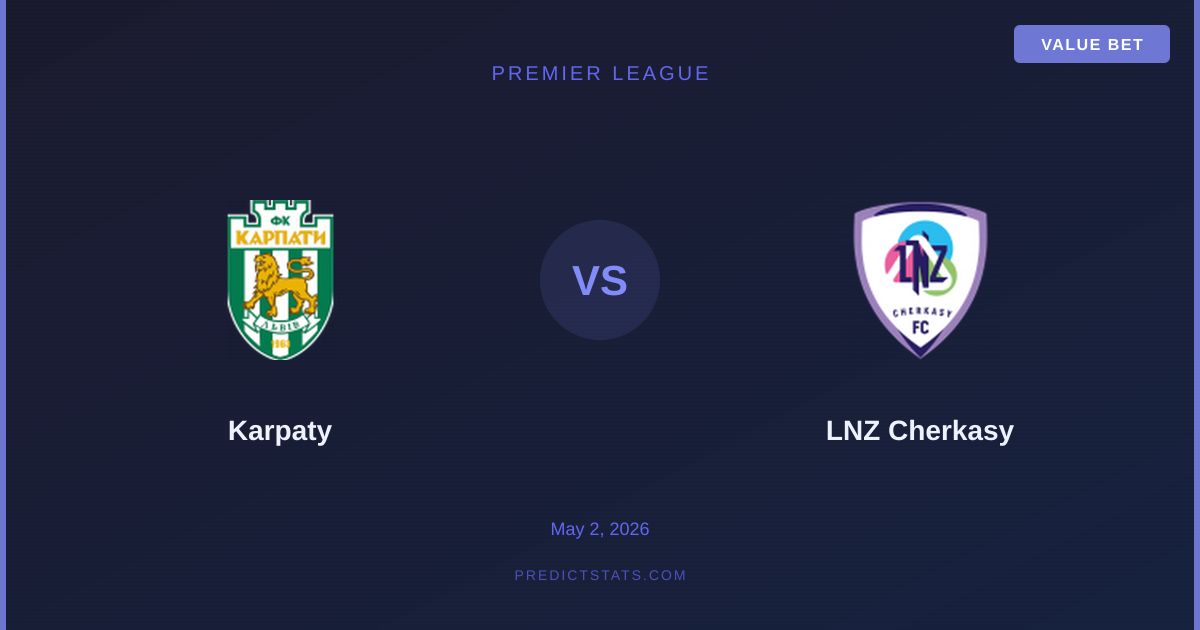 Karpaty vs LNZ Cherkasy: Análisis táctico y apuestas de valor