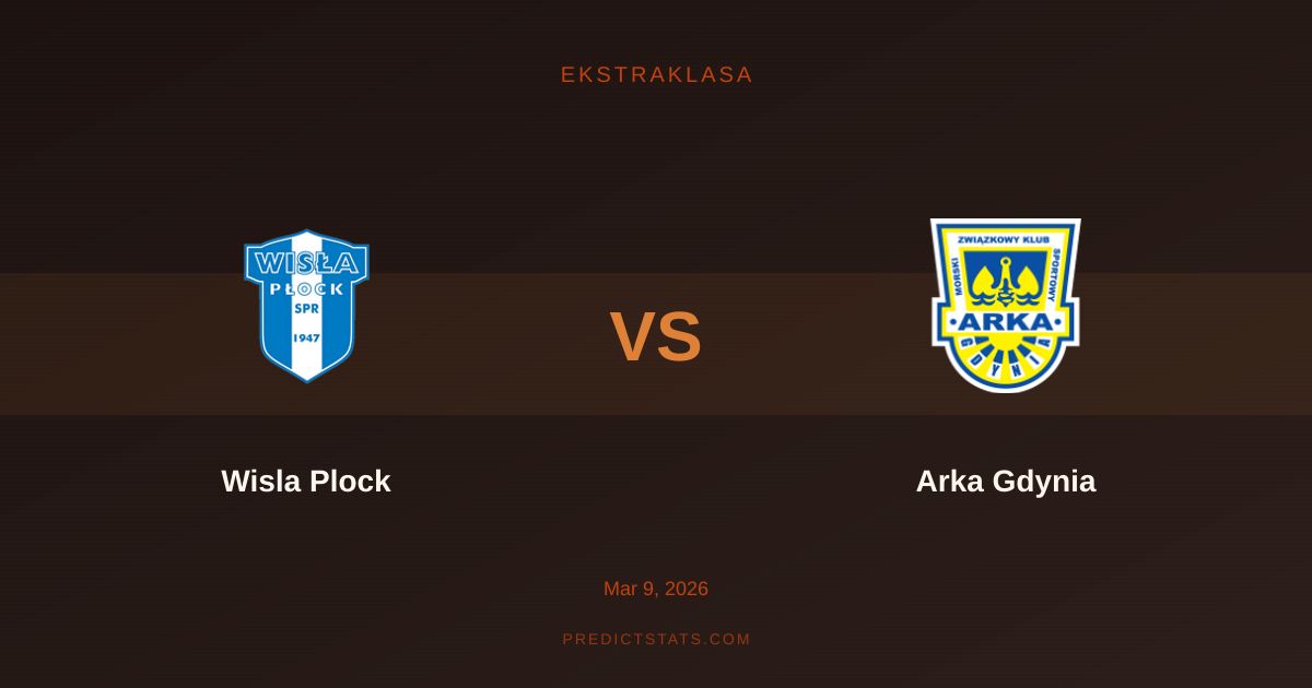 Wisła Płock vs Arka Gdynia: Starcie na szczycie i w dolinach Ekstraklasy