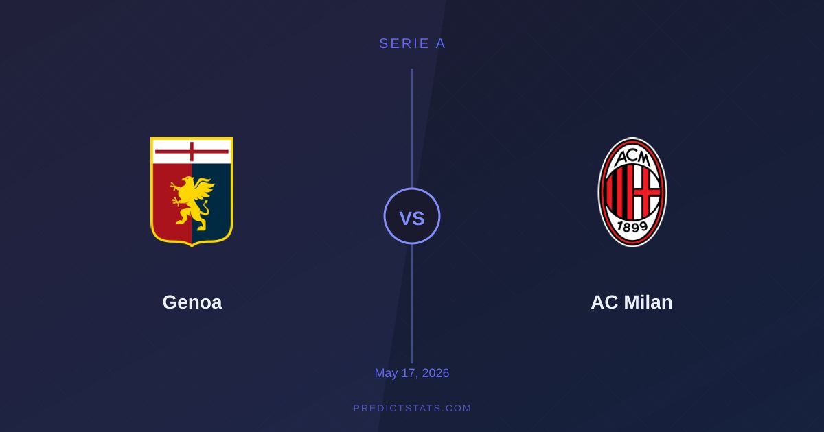 Genoa vs AC Milan: Odds vs Data — Where Bookmakers Are Wrong