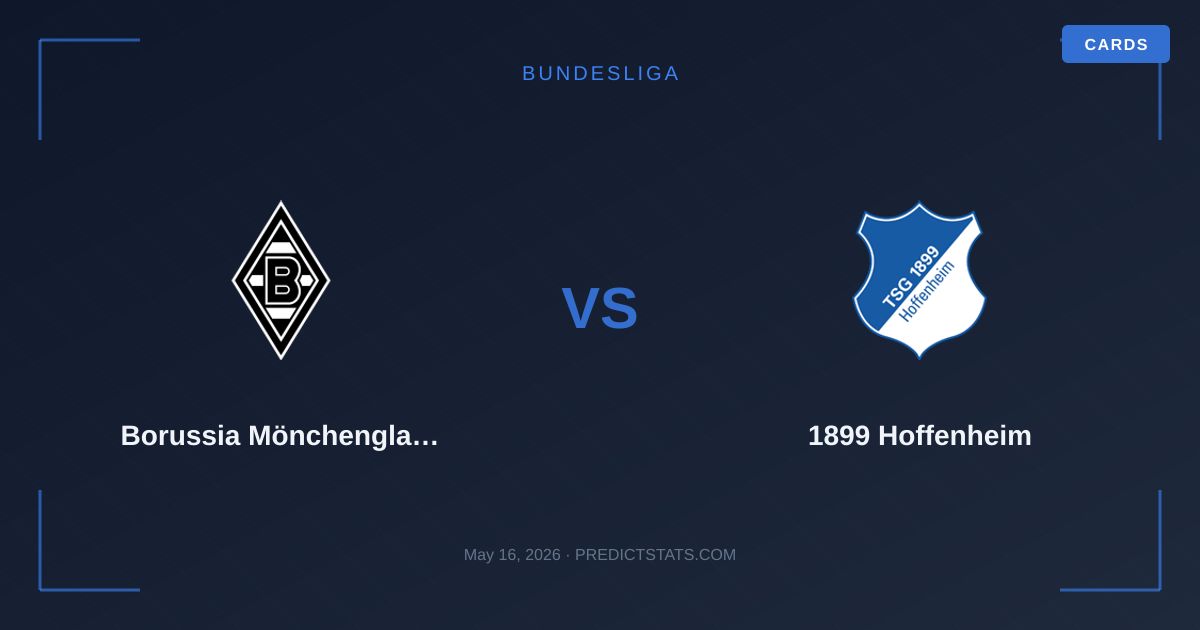 Borussia Mönchengladbach vs Hoffenheim: Un valore nascosto sulle carte