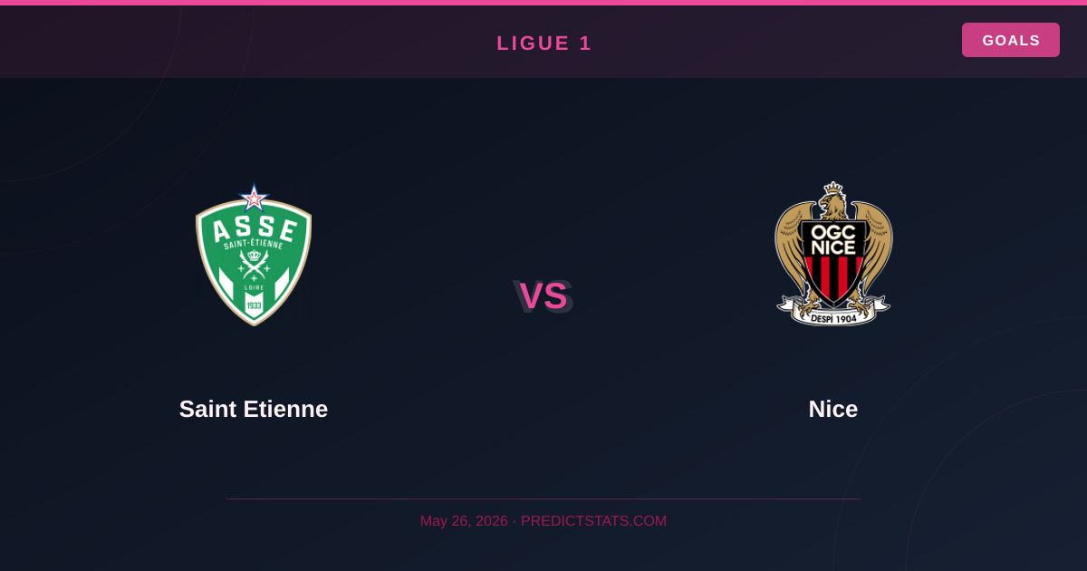Saint Etienne vs Nice: Історична боротьба за виживання в Лізі 1
